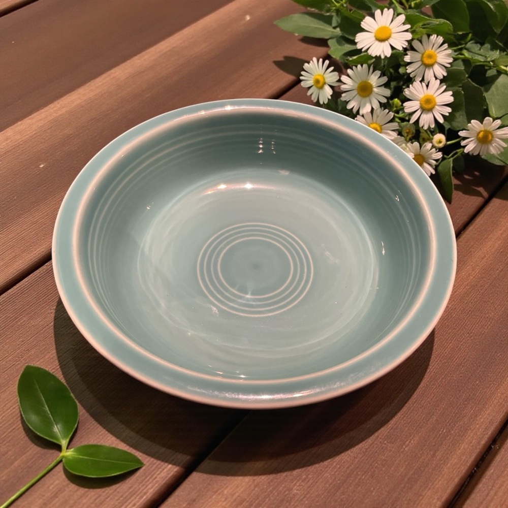 Fiesta 7” Round Green/Blue Ceramic Bowl